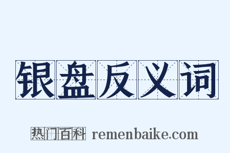 银盘反义词是什么意思的图片